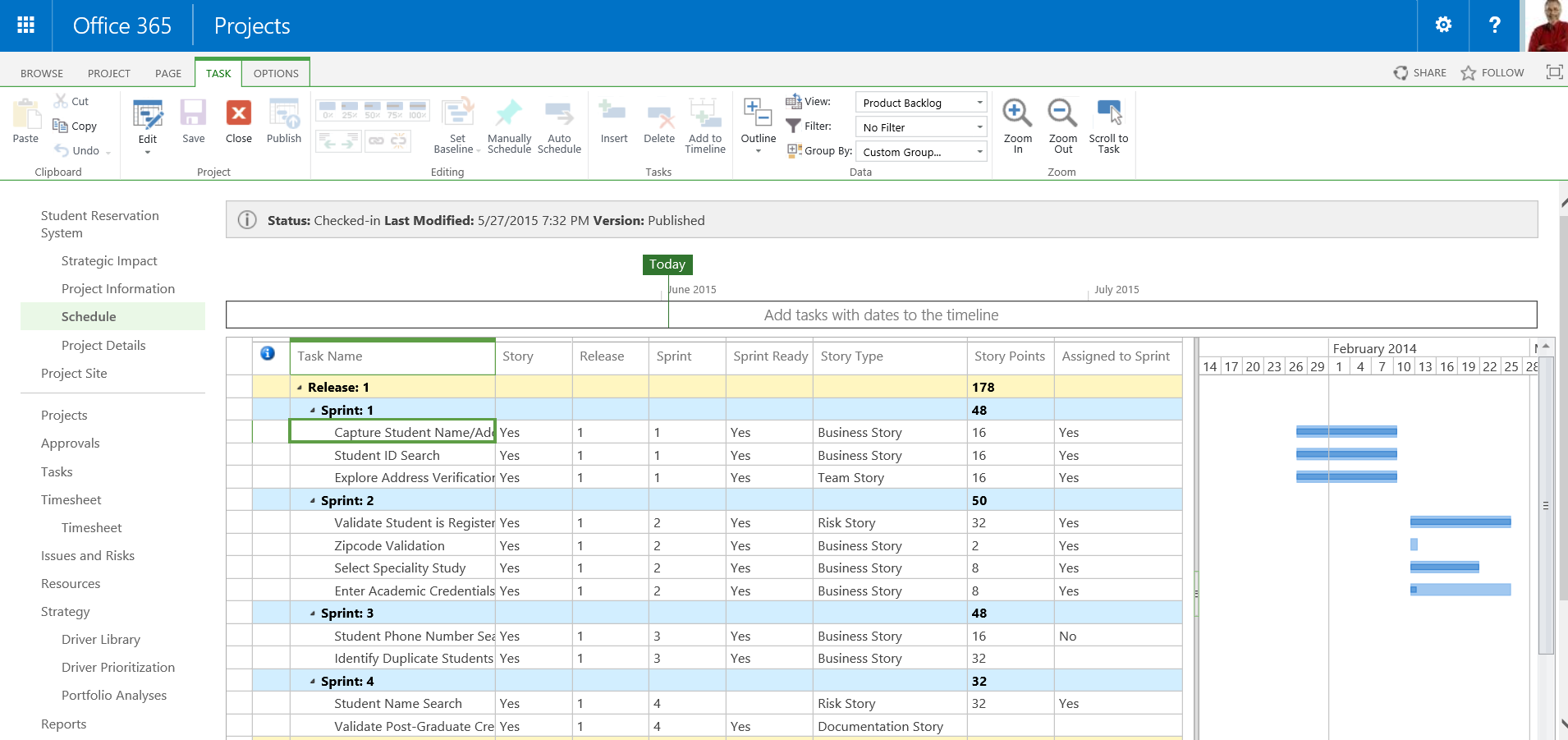 Delivering Agile Projects using Microsoft Project/Project Online ...